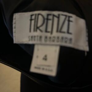 Leather pencil skirt